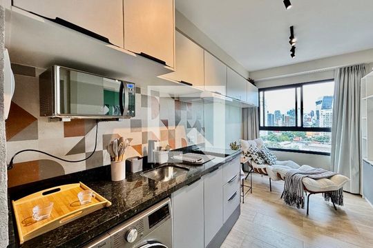 Studio de kitnet/studio para alugar com 1 quarto, 24m² em Pinheiros, São Paulo