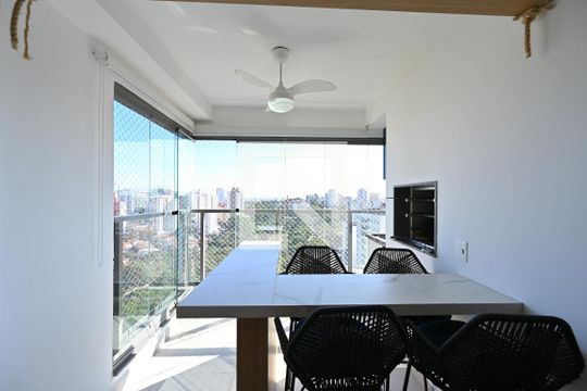 Varanda de apartamento à venda com 2 quartos, 78m² em Vila Monte Alegre, São Paulo