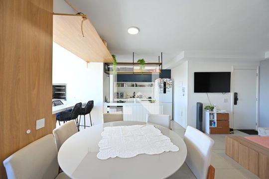 Sala de apartamento à venda com 2 quartos, 78m² em Vila Monte Alegre, São Paulo