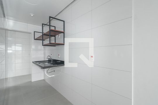 Cozinha de apartamento para alugar com 1 quarto, 28m² em Costa E Silva, Porto Alegre