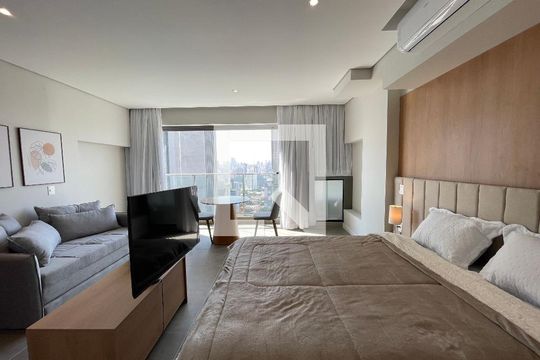 Studio/Sala/Quarto de kitnet/studio para alugar com 1 quarto, 35m² em Butantã, São Paulo
