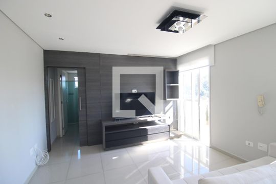 Sala / Cozinha de apartamento para alugar com 1 quarto, 40m² em Carandiru, São Paulo