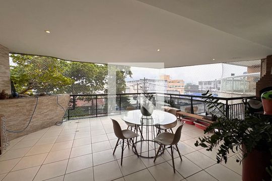 Varanda da Sala de apartamento à venda com 4 quartos, 220m² em Recreio dos Bandeirantes, Rio de Janeiro