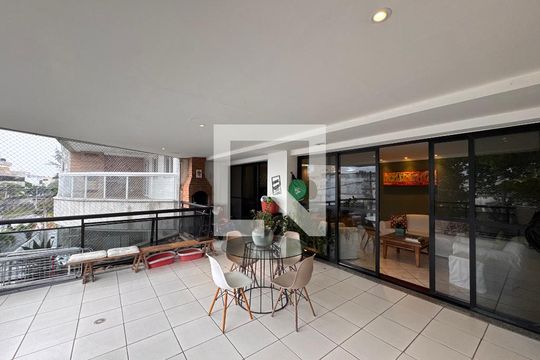 Varanda da Sala de apartamento à venda com 4 quartos, 220m² em Recreio dos Bandeirantes, Rio de Janeiro