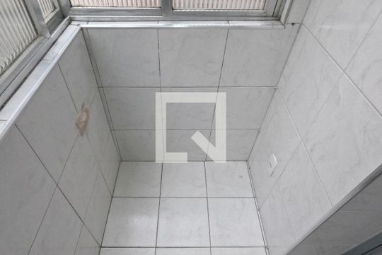 Varanda da Sala de apartamento para alugar com 1 quarto, 50m² em José Menino, Santos