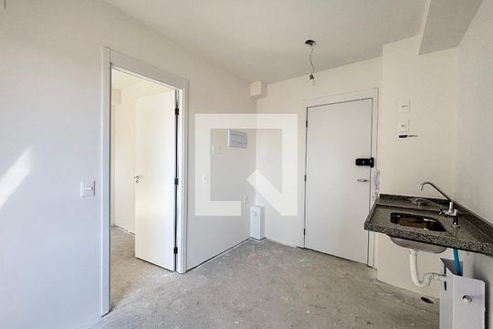 Sala/Cozinha de apartamento à venda com 1 quarto, 24m² em Vila Nova Conceição, São Paulo