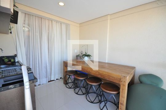 Varanda Gourmet de apartamento à venda com 2 quartos, 73m² em Vila Isolina Mazzei, São Paulo