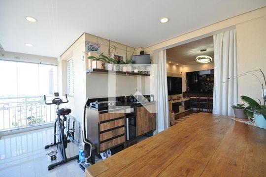 Varanda Gourmet de apartamento à venda com 2 quartos, 73m² em Vila Isolina Mazzei, São Paulo