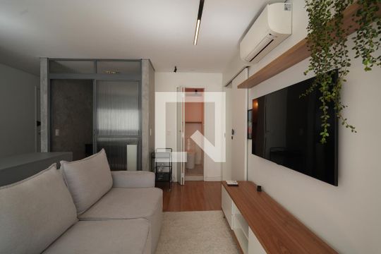 Sala de apartamento à venda com 1 quarto, 46m² em Bela Vista, São Paulo