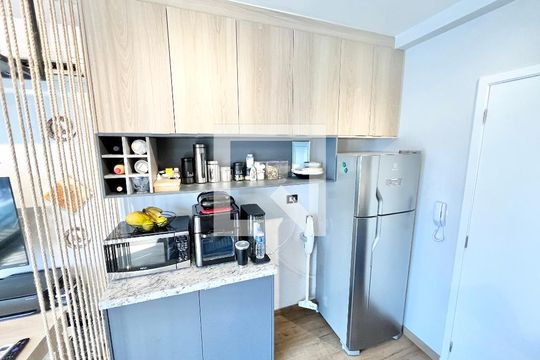 Sala/Quarto/Cozinha de kitnet/studio à venda com 1 quarto, 27m² em Santana, São Paulo