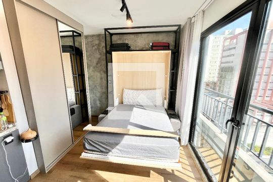 Sala/Quarto/Cozinha de kitnet/studio à venda com 1 quarto, 27m² em Santana, São Paulo