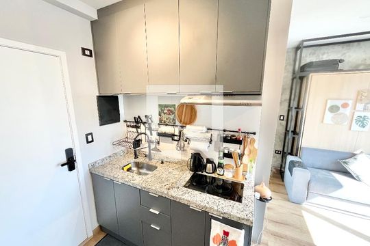 Sala/Quarto/Cozinha de kitnet/studio à venda com 1 quarto, 27m² em Santana, São Paulo