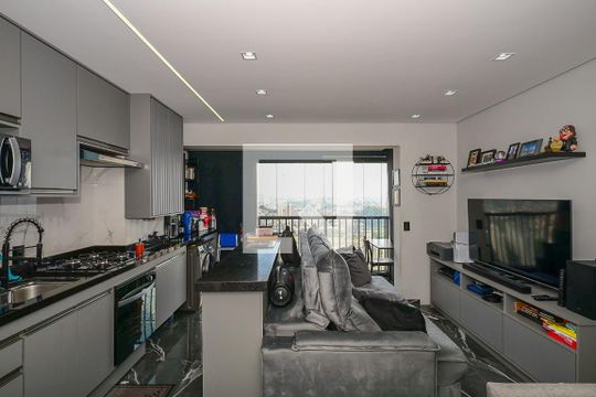 Sala de apartamento à venda com 2 quartos, 42m² em Umarizal, São Paulo