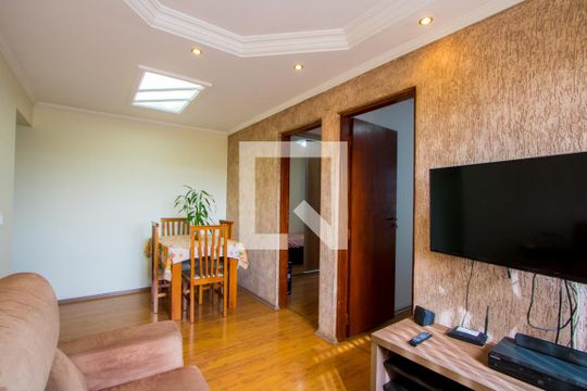 Sala de apartamento à venda com 2 quartos, 52m² em Jardim Santo André Cdhu, Santo André