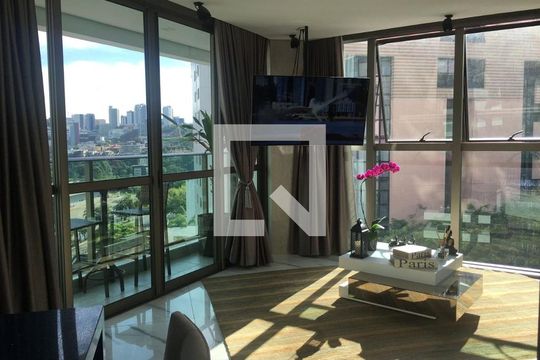 Sala de apartamento para alugar com 3 quartos, 98m² em Buritis, Belo Horizonte