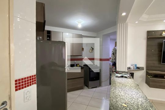 Cozinha - Área de Serviço  de apartamento à venda com 2 quartos, 55m² em Bandeiras, Osasco