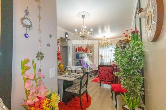 Hall de entrada/Sala de apartamento à venda com 2 quartos, 60m² em Centro, Canoas