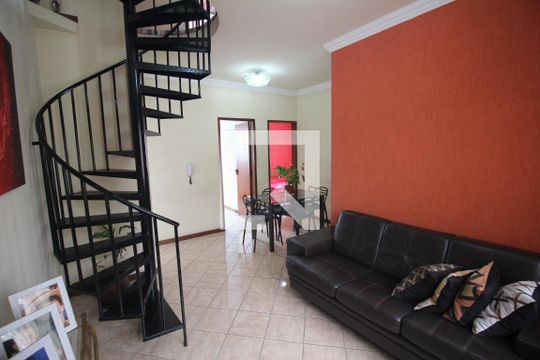 Sala de apartamento à venda com 3 quartos, 101m² em Bairro da Glória, Contagem