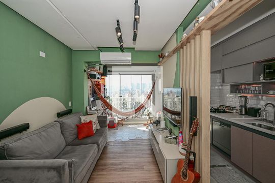 Sala de apartamento à venda com 2 quartos, 49m² em Jardim Umarizal, São Paulo