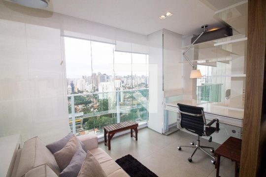 Escritório de apartamento à venda com 1 quarto, 100m² em Cidade Monções, São Paulo