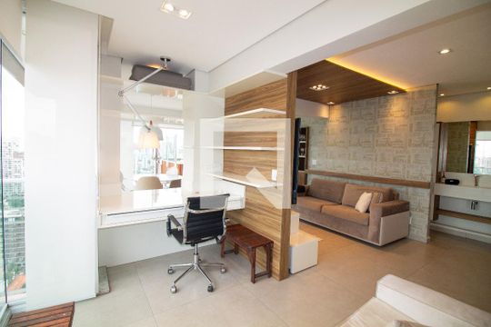 Escritório de apartamento à venda com 1 quarto, 100m² em Cidade Monções, São Paulo