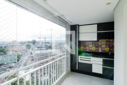 Varanda da Sala de apartamento à venda com 2 quartos, 62m² em Vila Leonor, Guarulhos