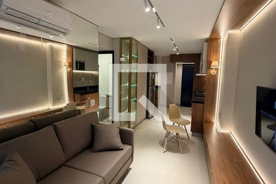 Sala de apartamento para alugar com 2 quartos, 55m² em Setor Bueno, Goiânia