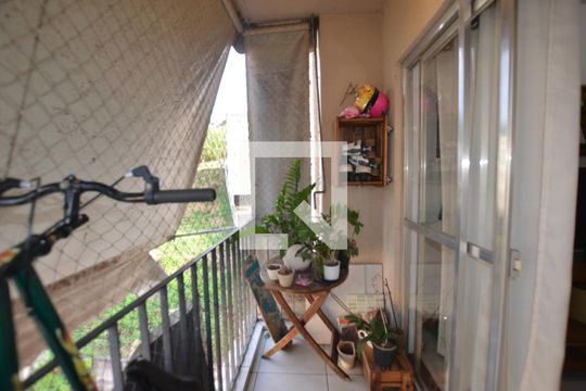 Varanda da Sala de apartamento à venda com 2 quartos, 55m² em Jardim Sulacap, Rio de Janeiro