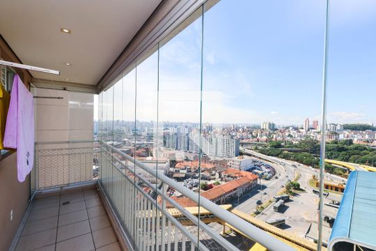 Varanda de apartamento à venda com 2 quartos, 60m² em Vila Dom Pedro I, São Paulo