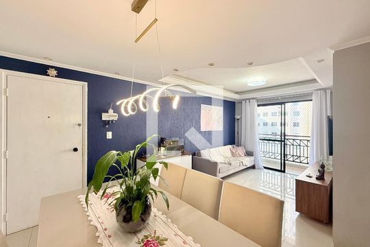 Sala  de apartamento à venda com 2 quartos, 64m² em Jardim Promissao, São Paulo
