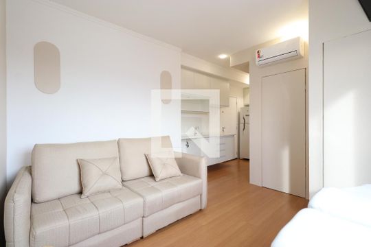 Quarto/Sala/Cozinha de apartamento à venda com 1 quarto, 47m² em Lapa, São Paulo