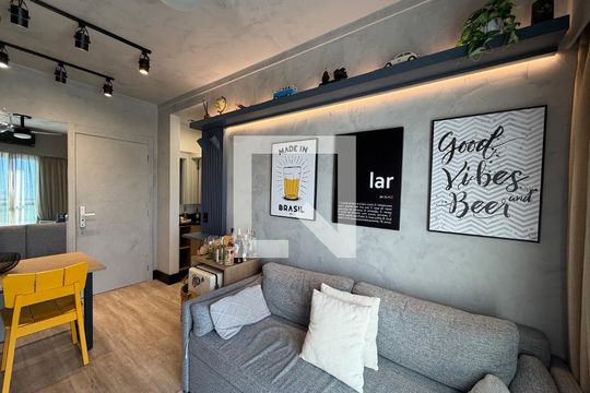 Sala de apartamento à venda com 1 quarto, 34m² em Jacarepaguá, Rio de Janeiro