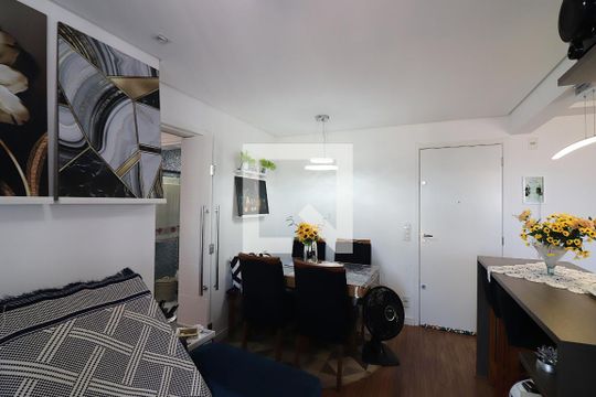 Sala  de apartamento à venda com 1 quarto, 42m² em Jardim Olavo Bilac, São Bernardo do Campo