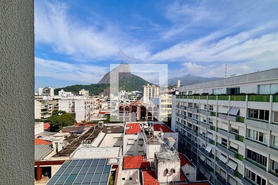 Varanda da sala - vista livre para o morro dois irmãos de apartamento para alugar com 2 quartos, 90m² em Leblon, Rio de Janeiro