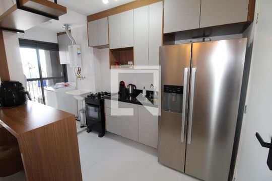 Cozinha de apartamento para alugar com 2 quartos, 58m² em Jardim Esplanada, São José dos Campos