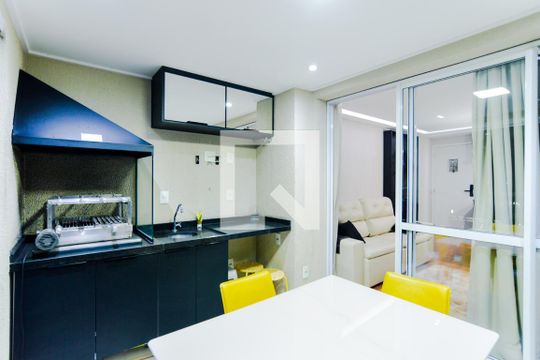 Varanda da Sala de kitnet/studio para alugar com 1 quarto, 38m² em Jardim Flor da Montanha, Guarulhos