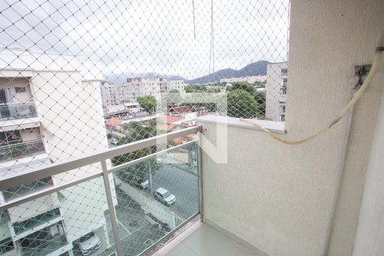 Varanda da Sala de apartamento para alugar com 2 quartos, 60m² em Taquara, Rio de Janeiro