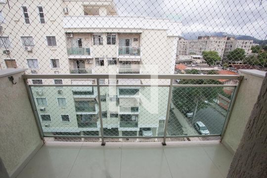 Varanda da Sala de apartamento para alugar com 2 quartos, 60m² em Taquara, Rio de Janeiro