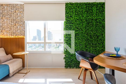 Sala/Quarto de apartamento para alugar com 1 quarto, 39m² em Setor Marista, Goiânia