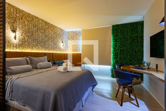 Sala/Quarto de apartamento para alugar com 1 quarto, 39m² em Setor Marista, Goiânia