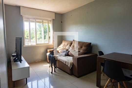Sala de apartamento à venda com 2 quartos, 62m² em São Sebastião, Porto Alegre