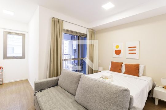 Studio de kitnet/studio para alugar com 1 quarto, 38m² em Indianópolis, São Paulo