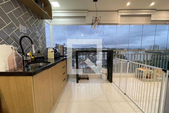 Varanda da Sala de apartamento à venda com 2 quartos, 66m² em Caxingui, São Paulo