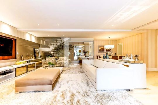 Sala de casa de condomínio à venda com 4 quartos, 600m² em Vila Albertina, São Paulo