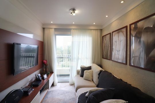 Sala  de apartamento à venda com 3 quartos, 62m² em Vila Santa Cassia, São Bernardo do Campo