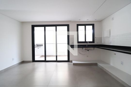 Sala/Cozinha de apartamento para alugar com 2 quartos, 63m² em Daniel Fonseca, Uberlândia