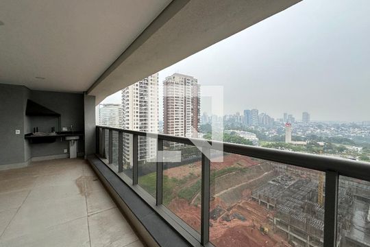Varanda da Sala de apartamento para alugar com 3 quartos, 175m² em Alphaville Conde Ii, Barueri