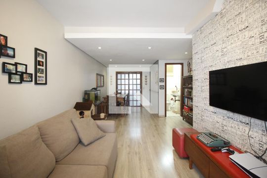 Sala de casa de condomínio à venda com 3 quartos, 126m² em Jardim Ypu, Porto Alegre