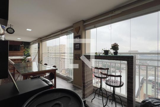 Varanda gourmet de apartamento à venda com 3 quartos, 134m² em Vila Augusta, Guarulhos