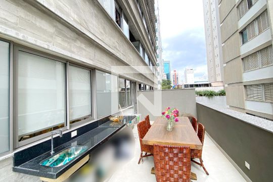 Varanda de apartamento à venda com 2 quartos, 111m² em Funcionários, Belo Horizonte